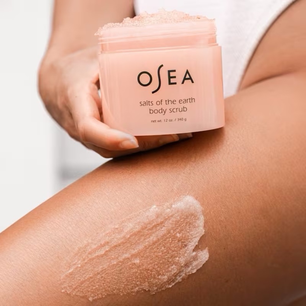 OSEA Salts of the Earth Body Scrub New In Box 12 oz Vegan Cruelty Free Salt 🛁